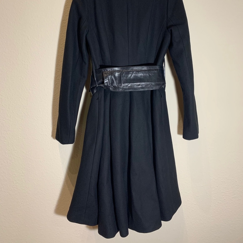 Mackage Doreen Black Leather Luxe Belted View 6